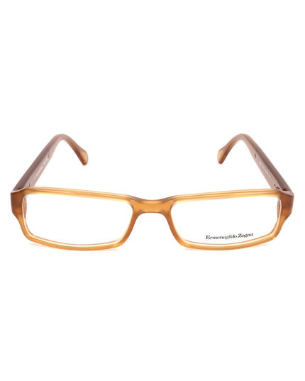 Ermenegildo Zegna Brown Plastic Glasses (Frames)
