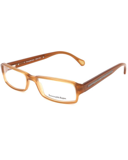 Ermenegildo Zegna Brown Plastic Glasses (Frames)