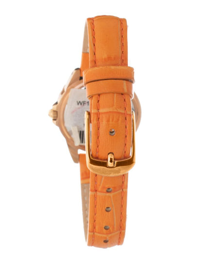 Folli Follie Orange Leather Dress Watch