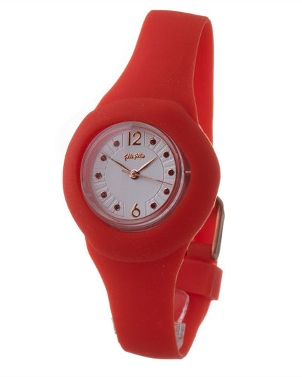 Folli Follie Red Synthetic Dress Watch