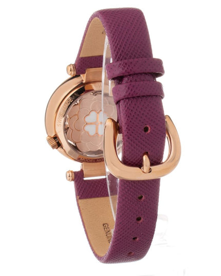 Folli Follie Purple Leather Dress Watch