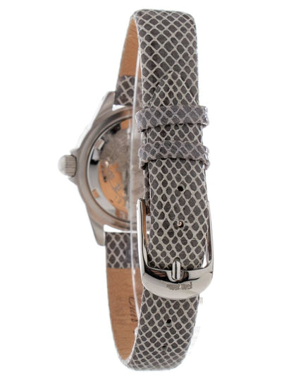 Folli Follie Gray Leather Dress Watch