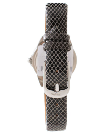 Folli Follie Gray Leather Dress Watch