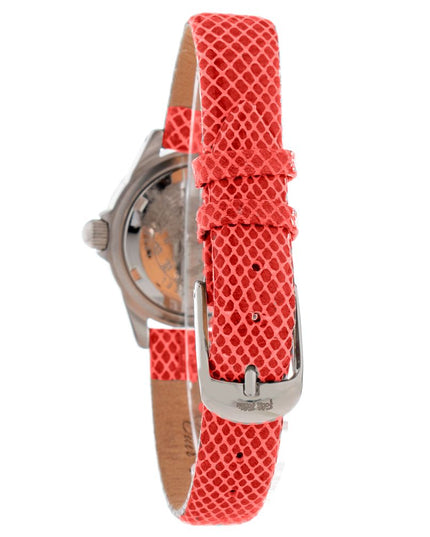 Folli Follie Red Leather Dress Watch