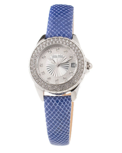 Folli Follie Blue Leather Dress Watch