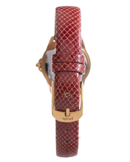 Folli Follie Red Leather Dress Watch