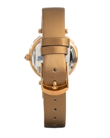 Folli Follie Brown Leather Dress Watch