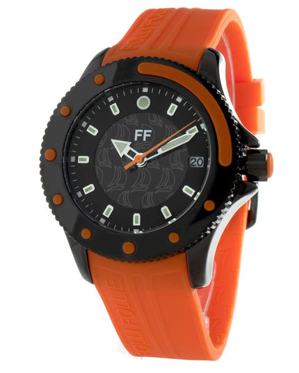 Folli Follie Orange Plastic Sport Watch