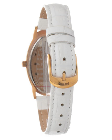 Folli Follie White Leather Dress Watch