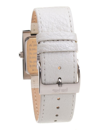 Folli Follie Gray Leather Dress Watch