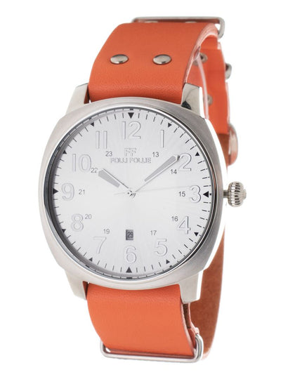 Folli Follie Orange Leather Dress Watch