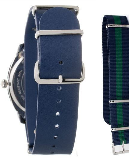 Folli Follie Blue Leather Dress Watch