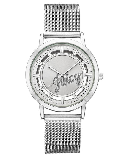 Juicy Couture Silver Stainless Steel Dress Watch