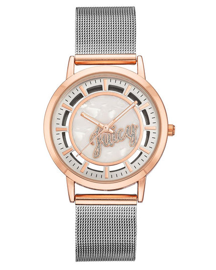 Juicy Couture Silver Stainless Steel Dress Watch