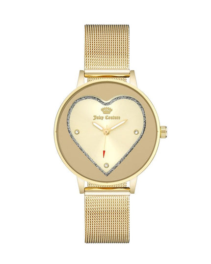 Juicy Couture Gold Stainless Steel Dress Watch