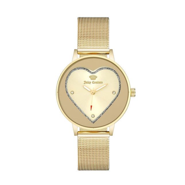 Juicy Couture Gold Stainless Steel Dress Watch
