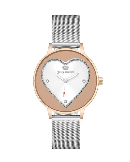 Juicy Couture Silver Stainless Steel Dress Watch