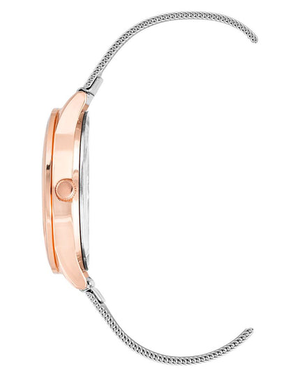 Juicy Couture Silver Stainless Steel Dress Watch