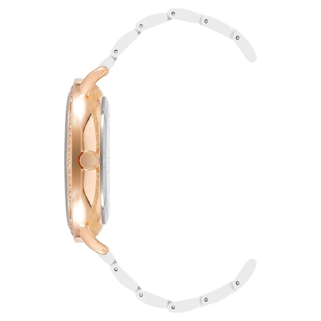 Juicy Couture White Metal Dress Watch