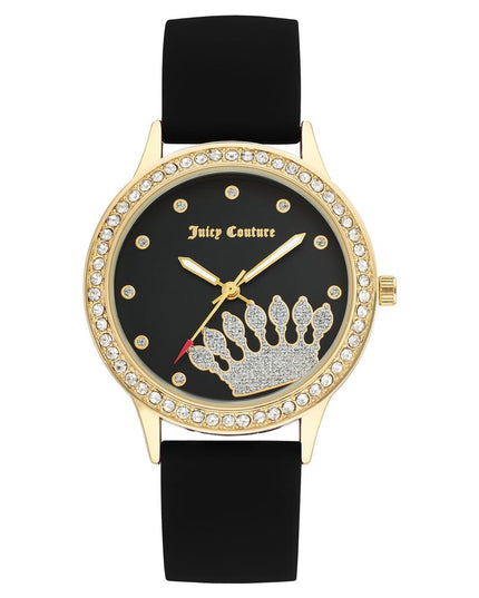 Juicy Couture Black Synthetic Dress Watch