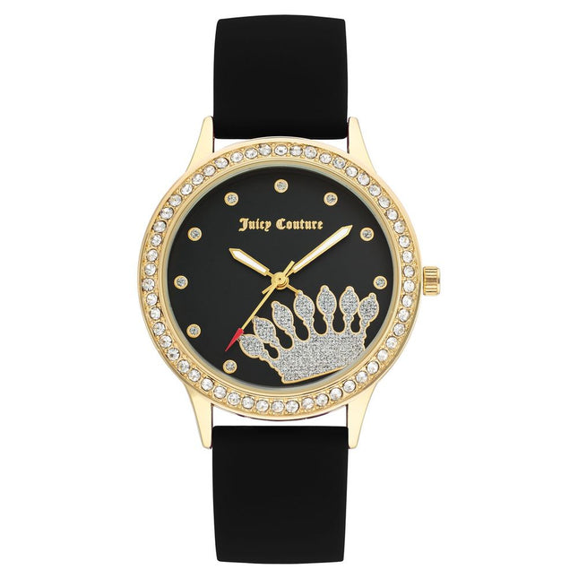 Juicy Couture Black Synthetic Dress Watch