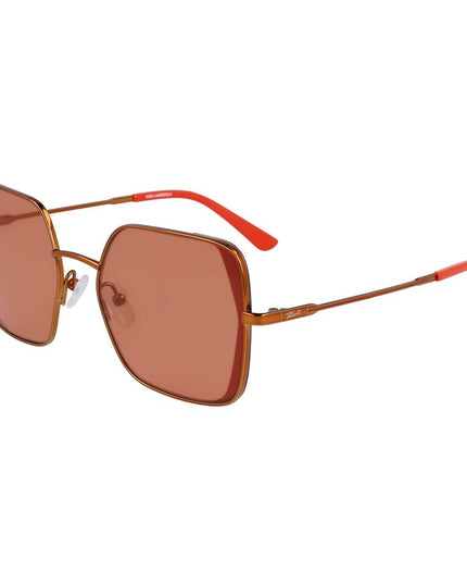 Karl Lagerfeld Orange Metal Sunglasses