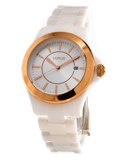 Lorus White Plastic Dress Watch