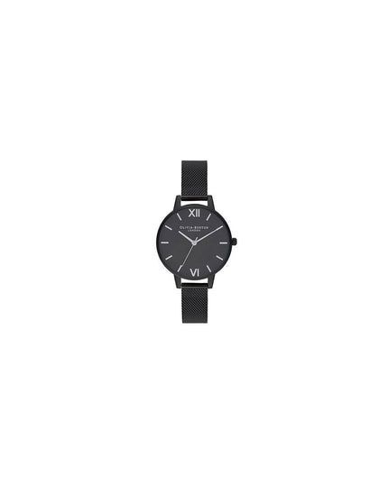 Olivia Burton Black Stainless Steel Dress Watch