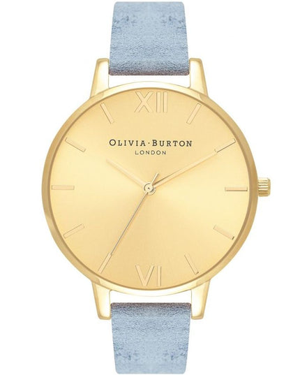 Olivia Burton Blue Artificial Leather Dress Watch