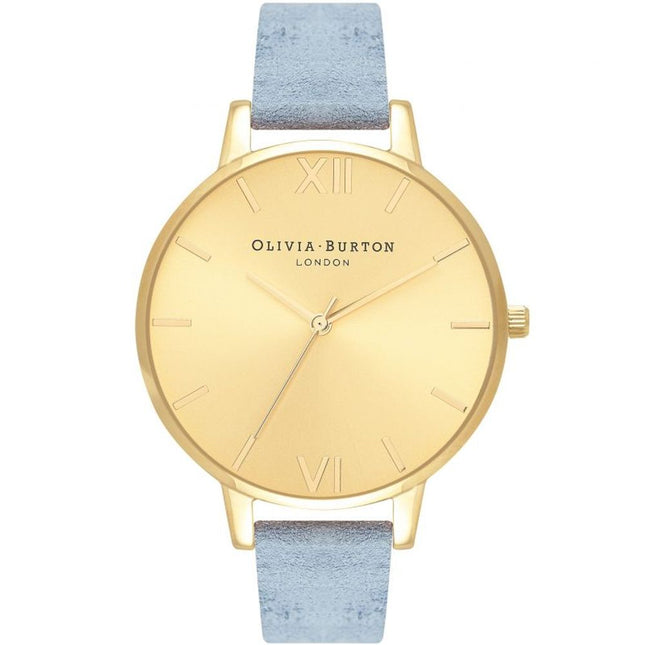 Olivia Burton Blue Artificial Leather Dress Watch