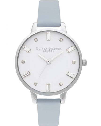 Olivia Burton Blue Artificial Leather Dress Watch