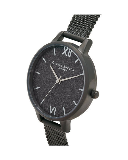 Olivia Burton Black Stainless Steel Dress Watch
