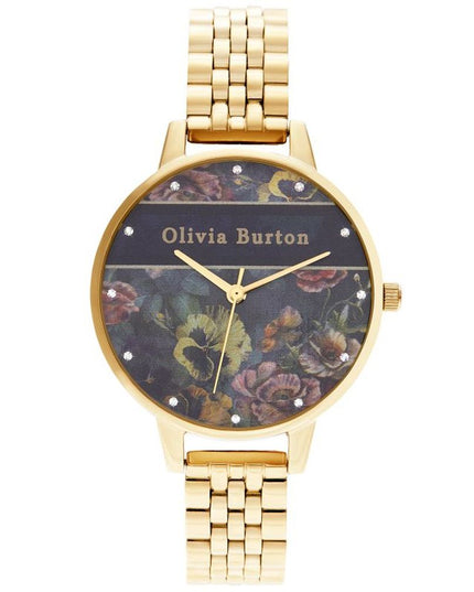 Olivia Burton Gold Stainless Steel Dress Watch