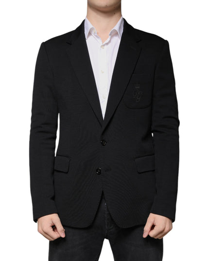 Dolce & Gabbana Black Wool Single Breasted Formal Blazer