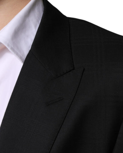 Dolce & Gabbana Black Wool Single Breasted Formal Suit