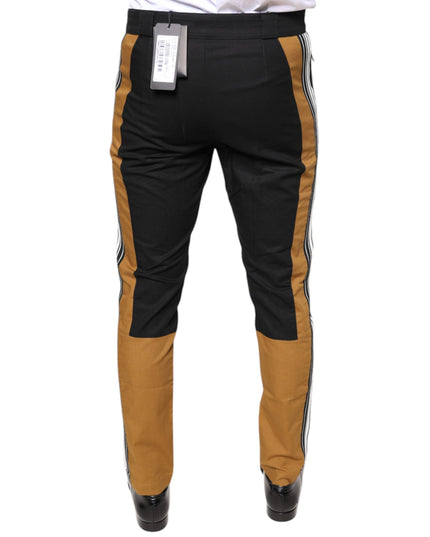 Dolce & Gabbana Multicolor Stripe Skinny Cotton Pants