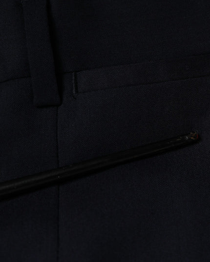 Dolce & Gabbana Blue Wool Skinny Formal Dress Pants