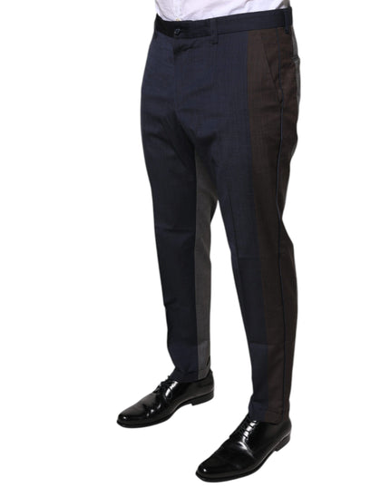 Dolce & Gabbana Black Cotton Wool Formal Dress Pants