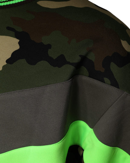 Dolce & Gabbana Multicolor Camouflage Sweatshirt Sweater