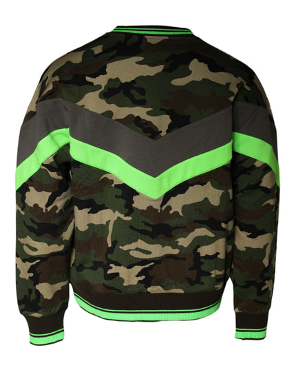 Dolce & Gabbana Multicolor Camouflage Sweatshirt Sweater