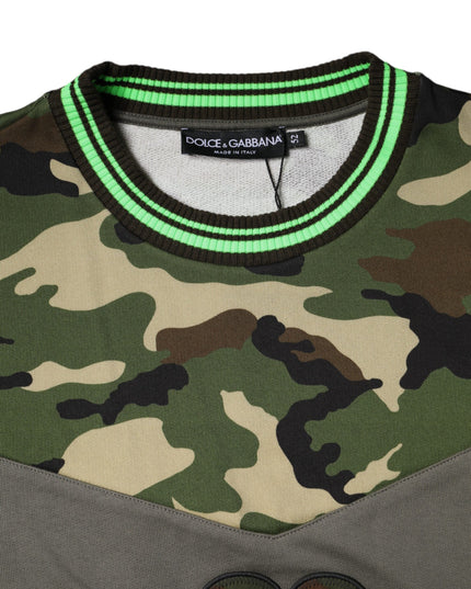 Dolce & Gabbana Multicolor Camouflage Sweatshirt Sweater