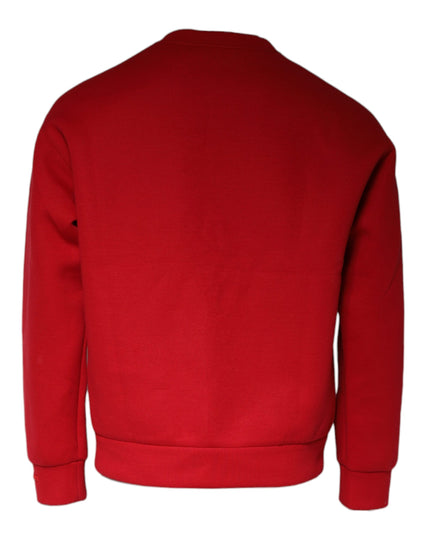 Dolce & Gabbana Maroon DG Logo Cotton Sweatshirt Sweater