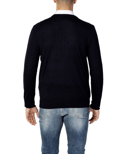 Armani Exchange Blue Wool Sweatshirt