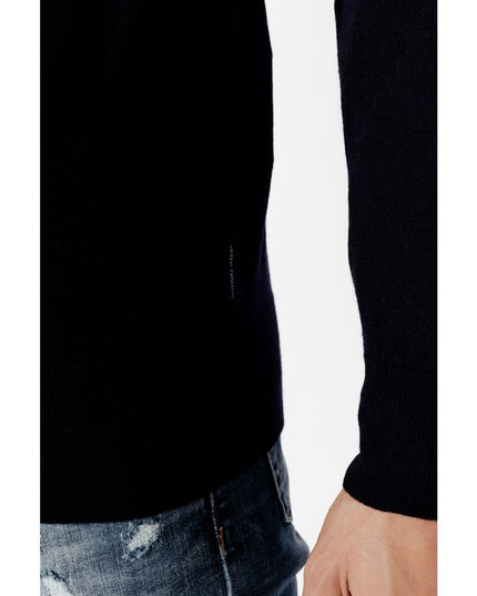 Armani Exchange Blue Wool Sweatshirt