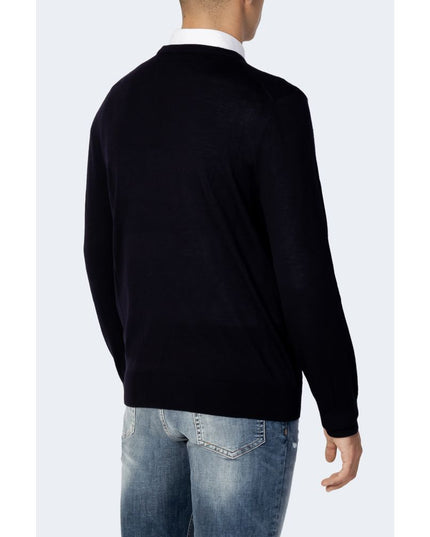 Armani Exchange Blue Wool Sweatshirt