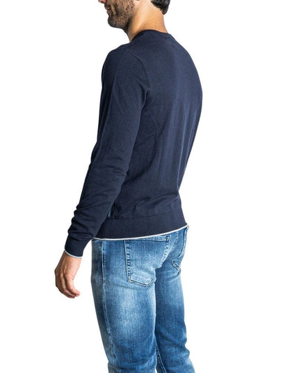 Armani Exchange Blue Cotton Sweatshirt