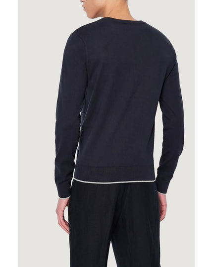 Armani Exchange Blue Cotton Sweatshirt