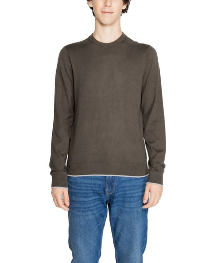 Armani Exchange Green Cotton Sweatshirt