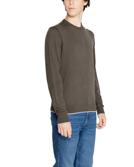 Armani Exchange Green Cotton Sweatshirt