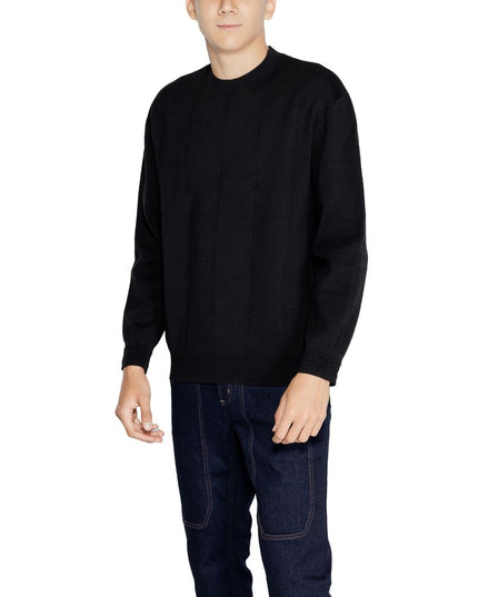 Armani Exchange Black Cotton Sweatshirt